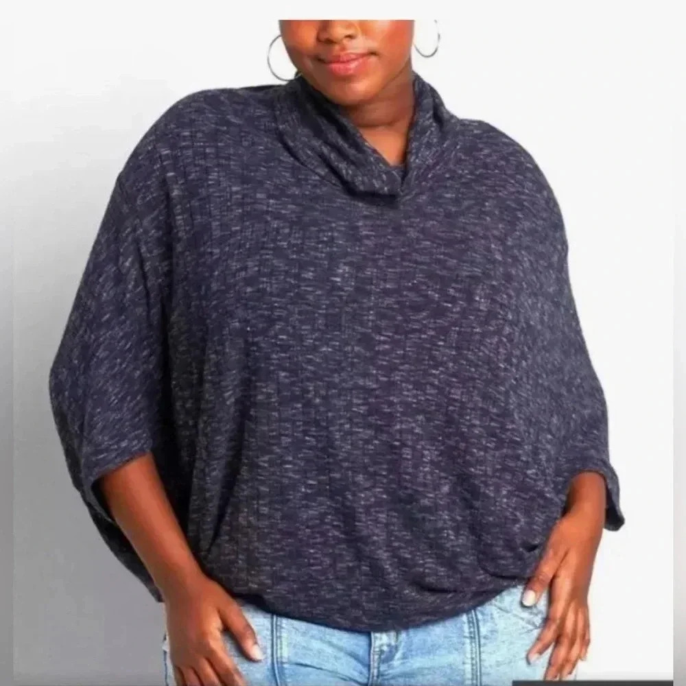 Lane Bryant Batwing cowl neck poncho style top size 18/20